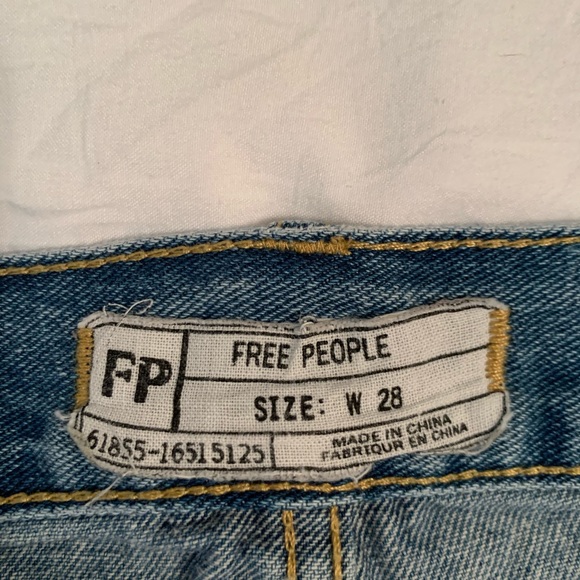Free People Lacey Denim Cutoff Shorts - Picture 2 of 4